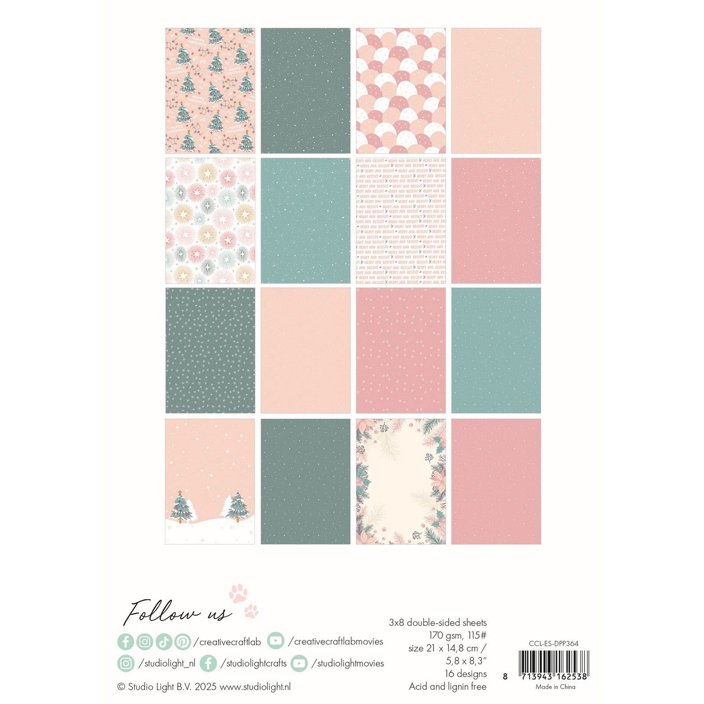 Creative Craftlab • Essentials Designer-Papierblock Lass es schneien