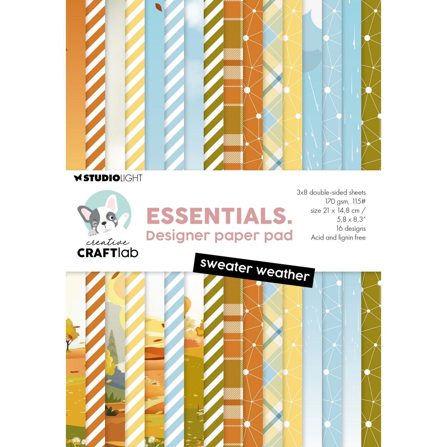 Creative Craftlab • Essentials Designer-Papierpad-Pulloverwetter