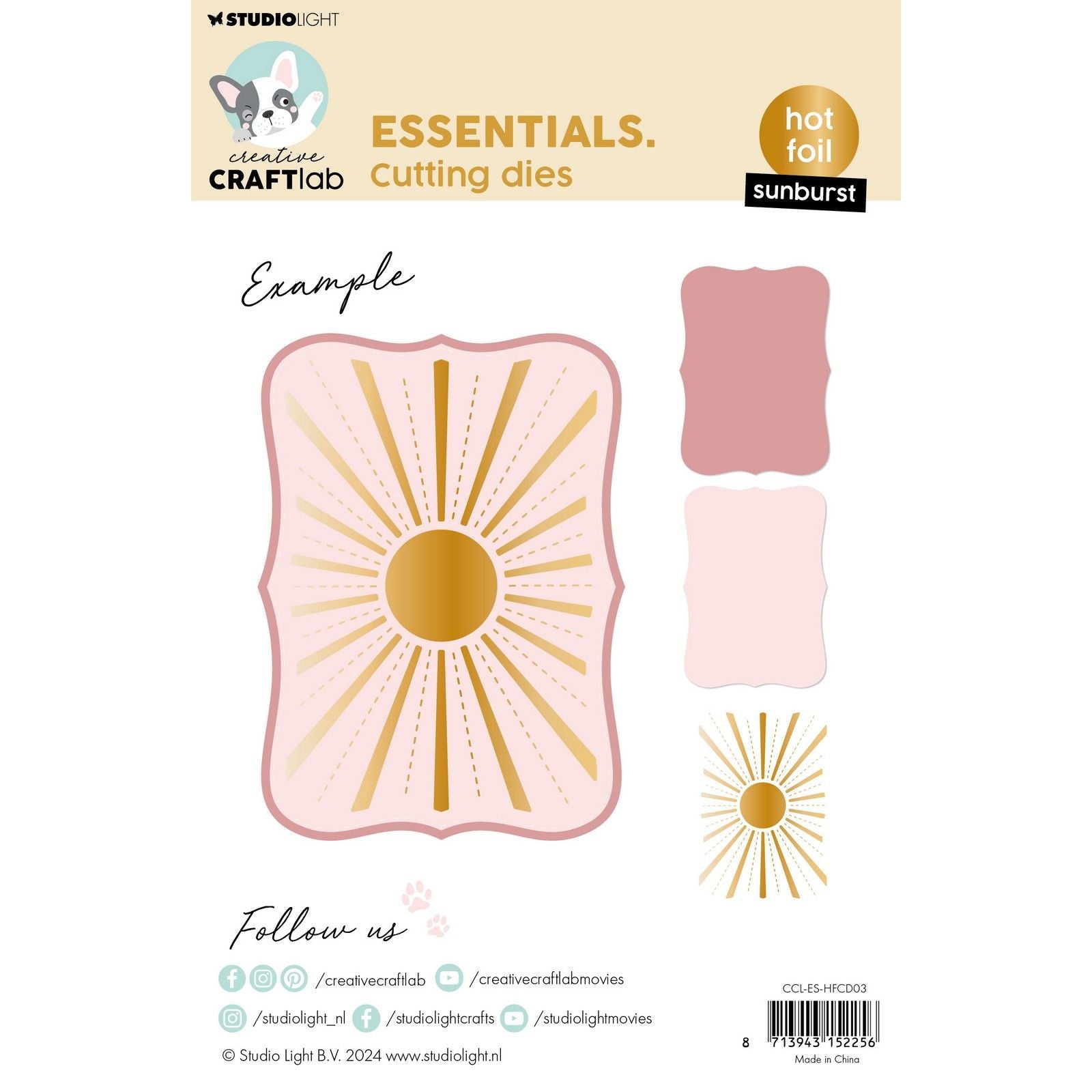 Creative Craftlab • Essentials Heißfolien-Stanzform Sunburst