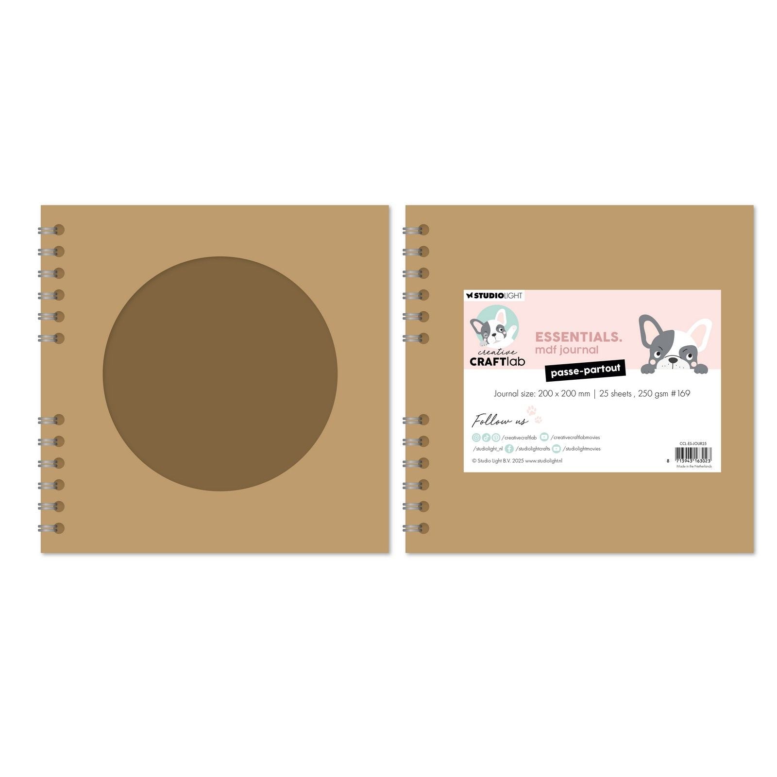 Creative Craftlab • Essentials MDF-Tagebuch im Passepartout