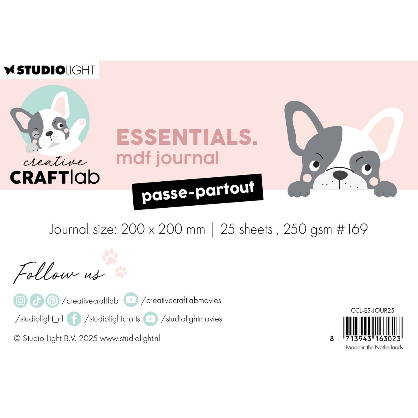 Creative Craftlab • Essentials MDF-Tagebuch im Passepartout
