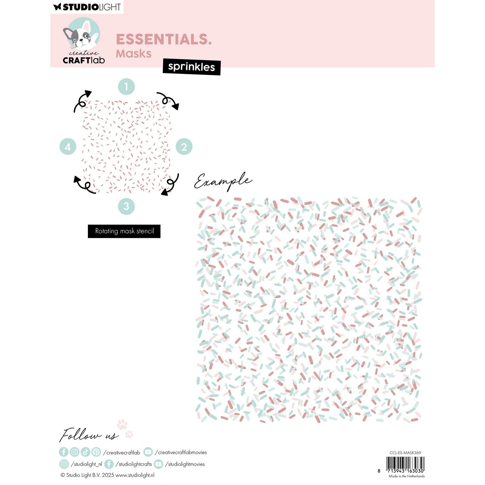 Creative Craftlab • Essentials Maskenschablonenstreusel