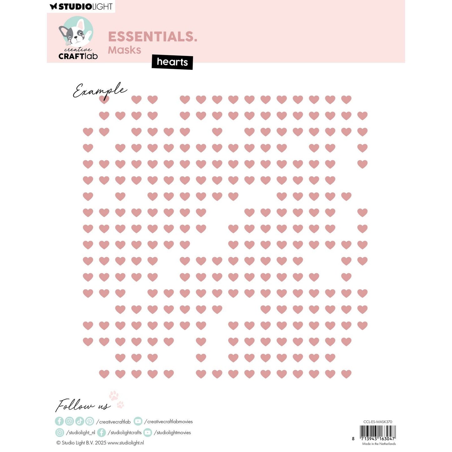 Creative Craftlab • Essentials Maskenschablonenherzen