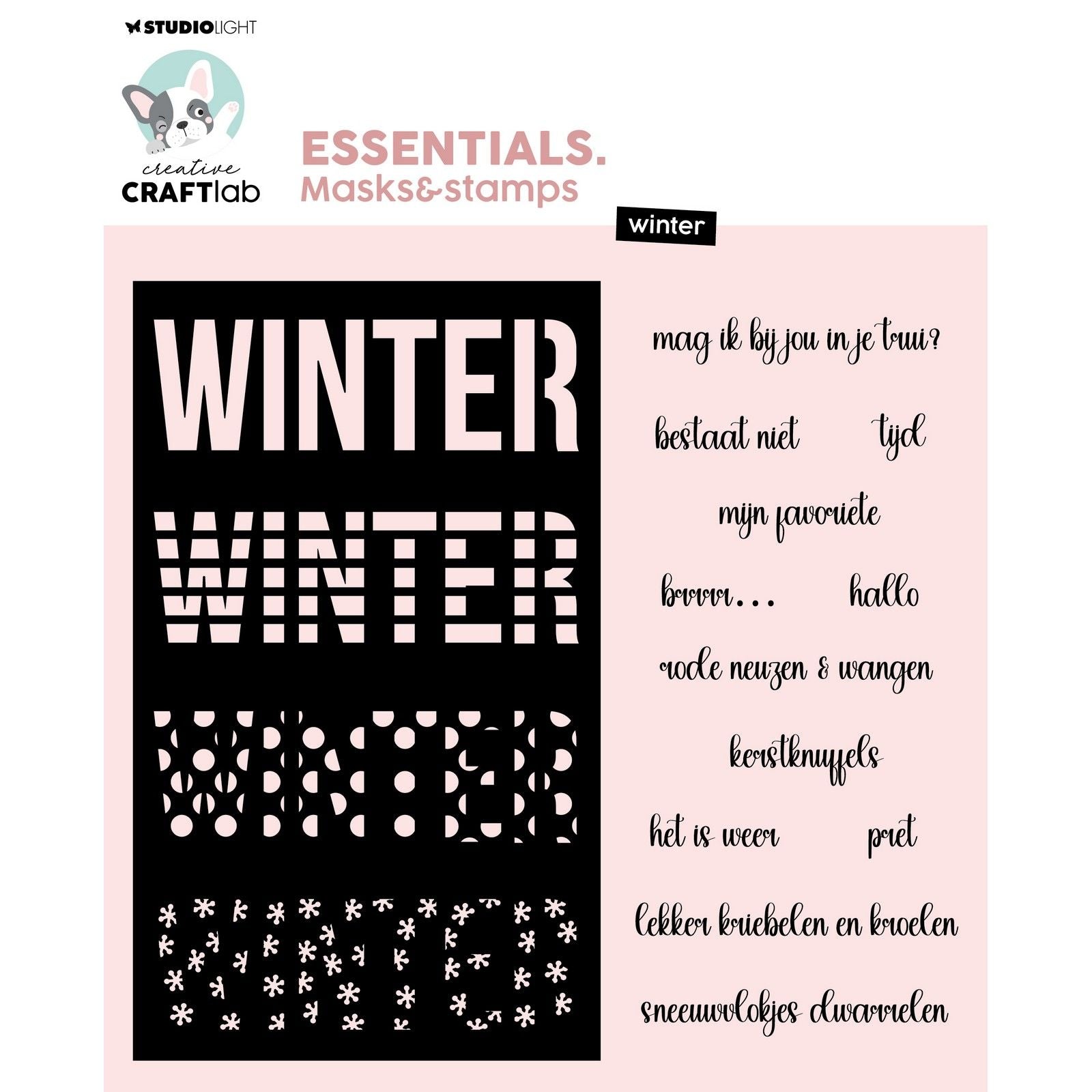 Creative Craftlab • Essentials Maskenschablone und Stempel Winter