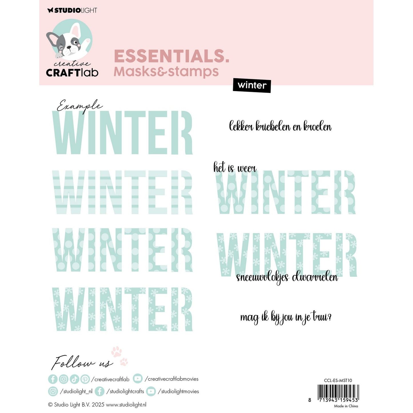 Creative Craftlab • Essentials Maskenschablone und Stempel Winter