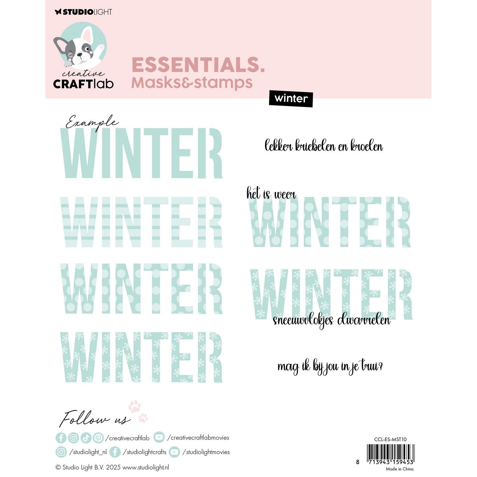 Creative Craftlab • Essentials Maskenschablone und Stempel Winter