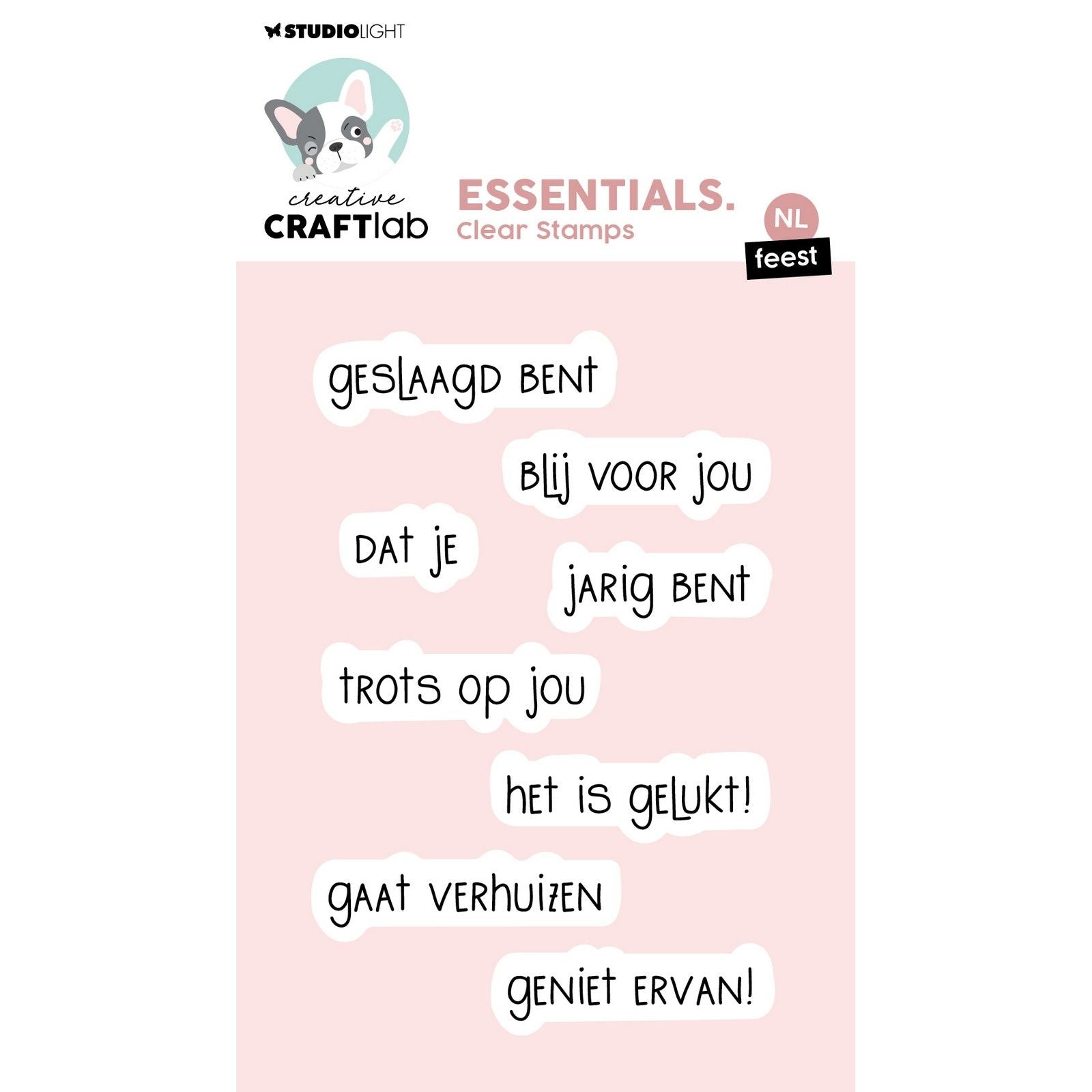 Creative Craftlab • Essentials Clear Stamp NL-Texte