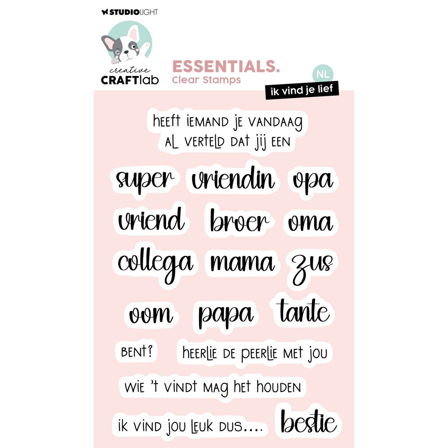 Creative Craftlab • Essentials Clear Stamp „Ich liebe dich“.
