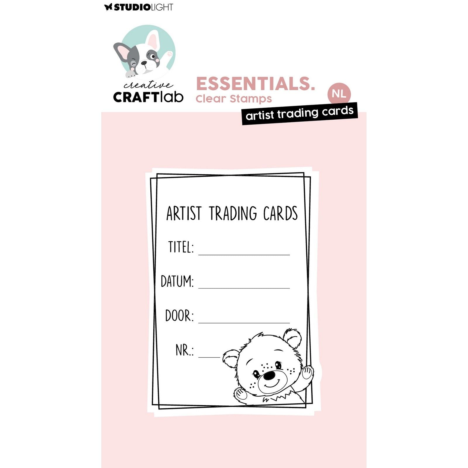 Creative Craftlab • Essentials-Künstler-Sammelkarten mit klarem Stempel
