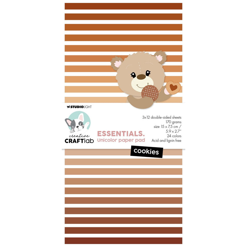 Creative Craftlab • Essentials einfarbige Papierblock-Kekse