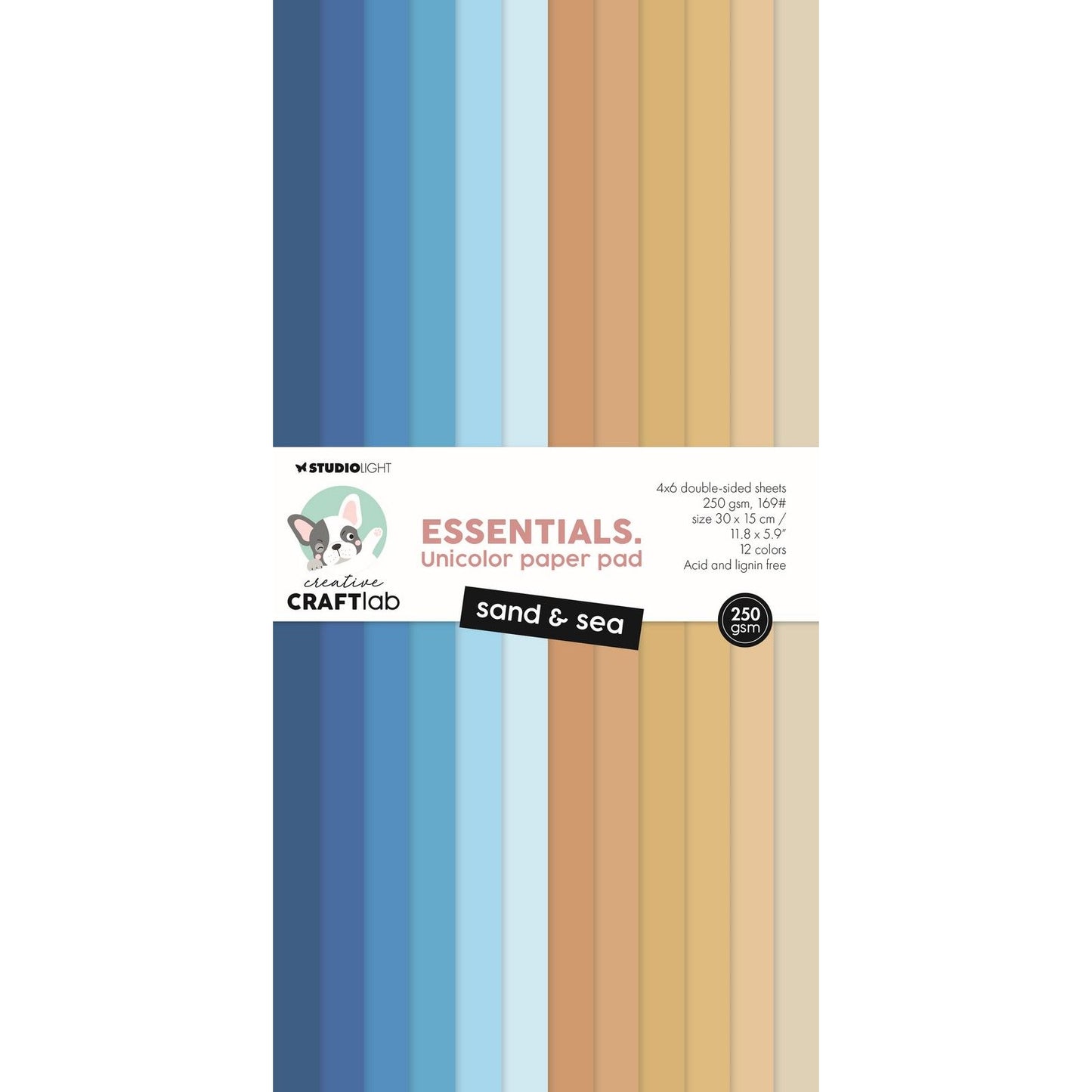 Creative craftlab • essentials unciolor Papierblock Sand Meer