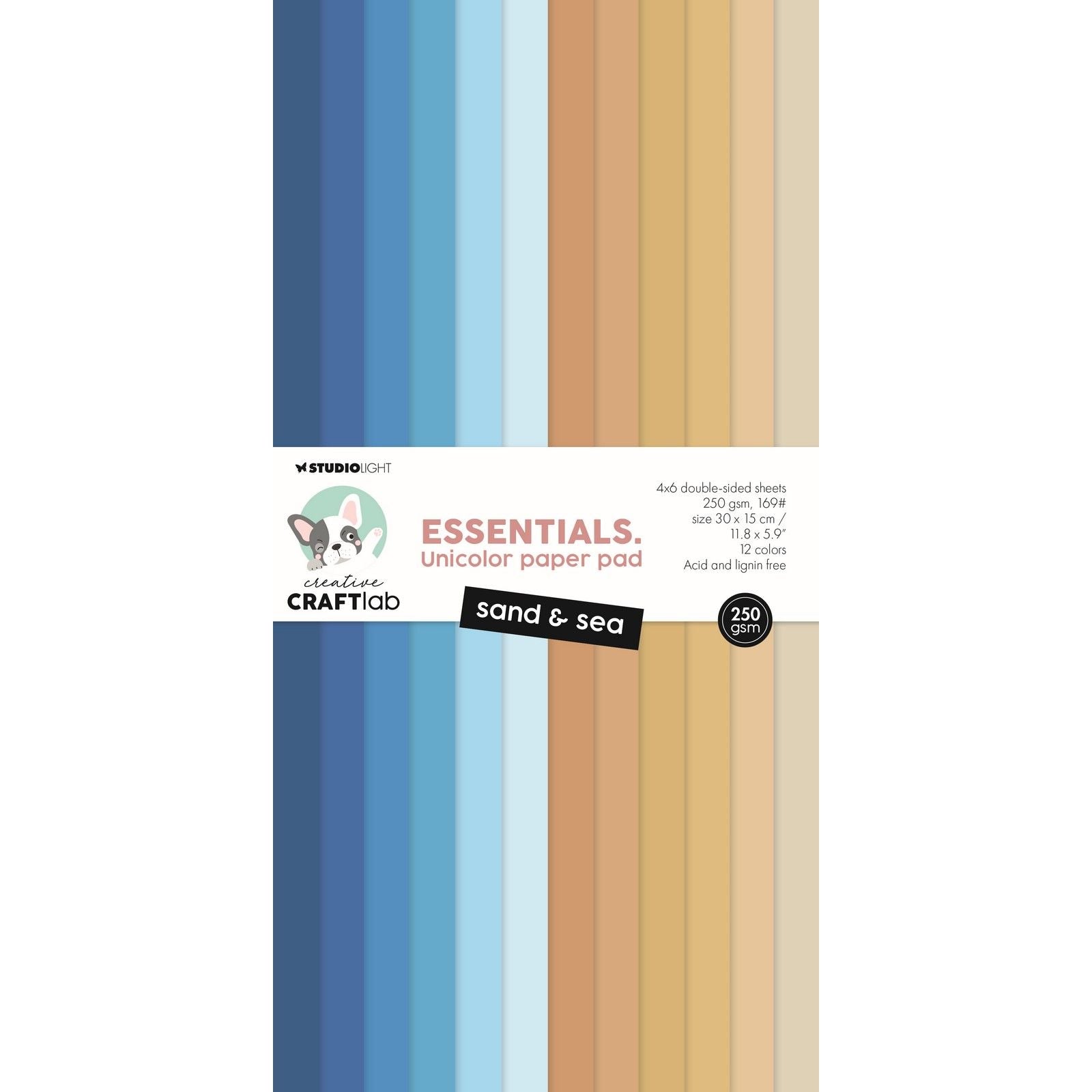 Creative craftlab • essentials unciolor Papierblock Sand Meer