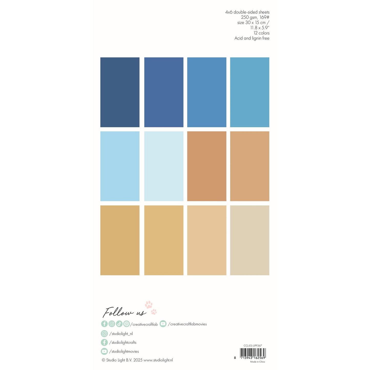 Creative craftlab • essentials unciolor Papierblock Sand Meer