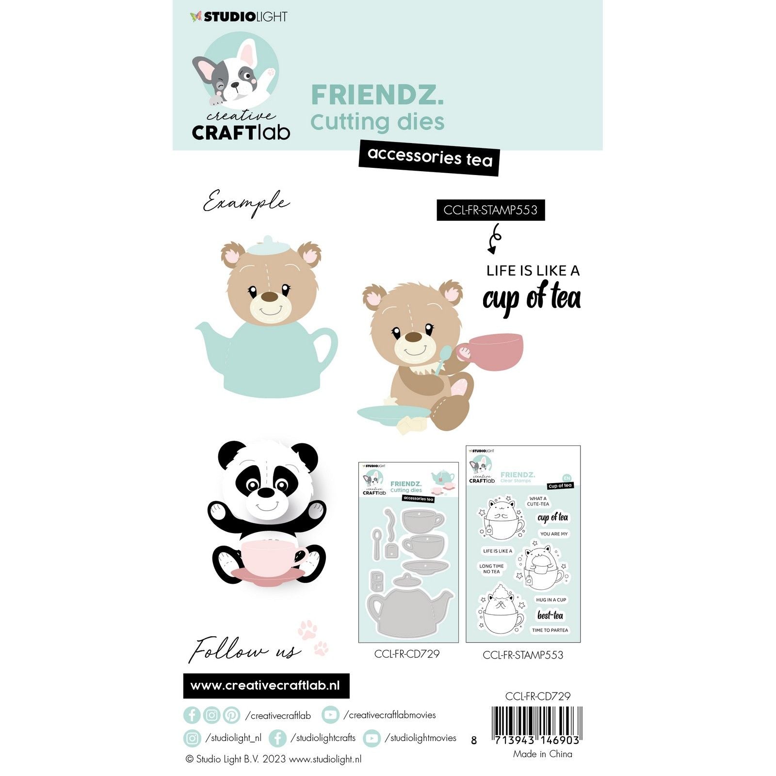 Creative Craftlab • Friendsz-Schneideschablone, Zubehör, Tee