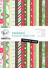 Studio Light Creative Craftlab • Friendsz Design Papierblock Zuhause für Weihnachten - afbeelding 1