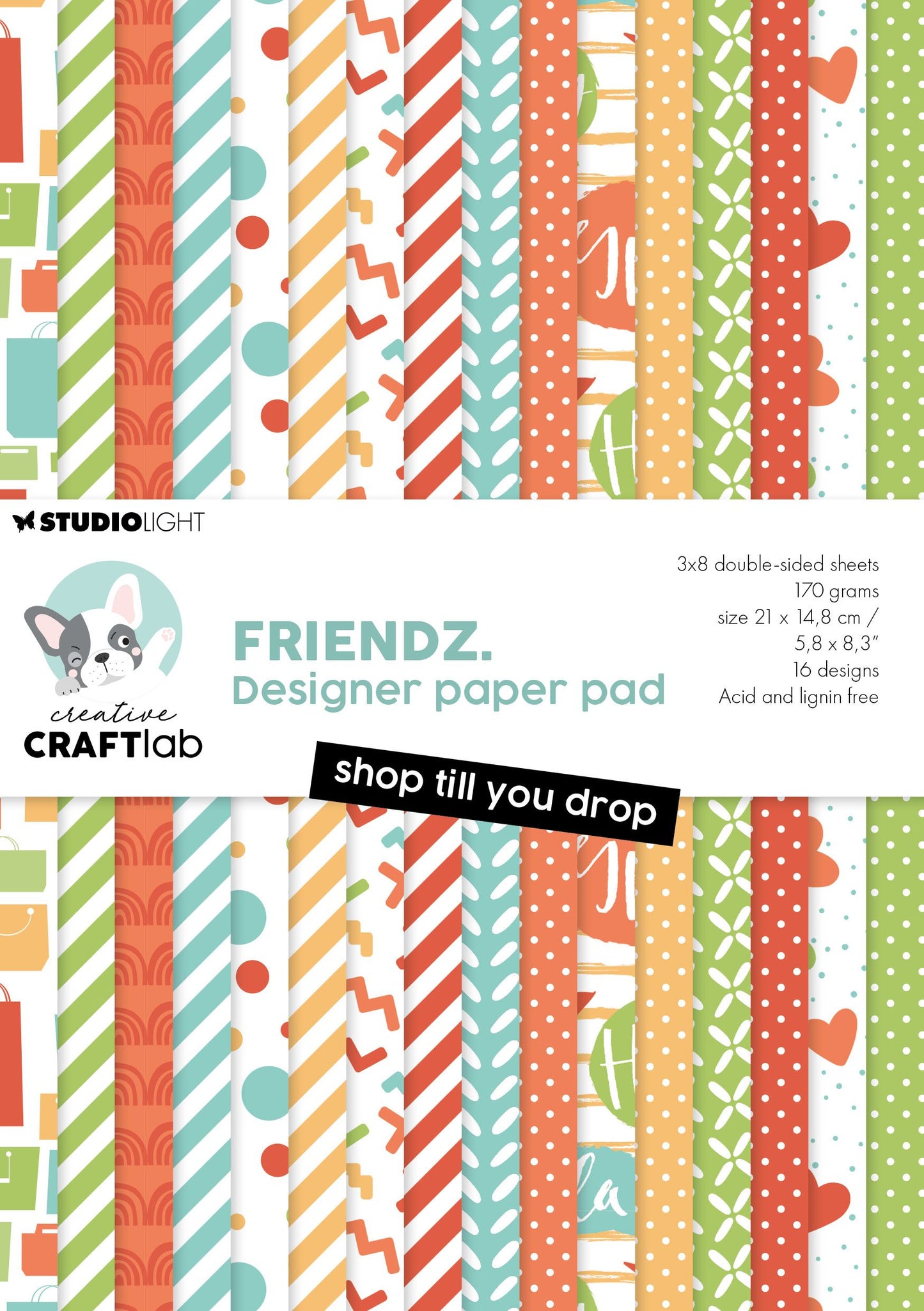Studio Light Creative Craftlab • Friendz Design Papierblock Shop bis zum Umfallen