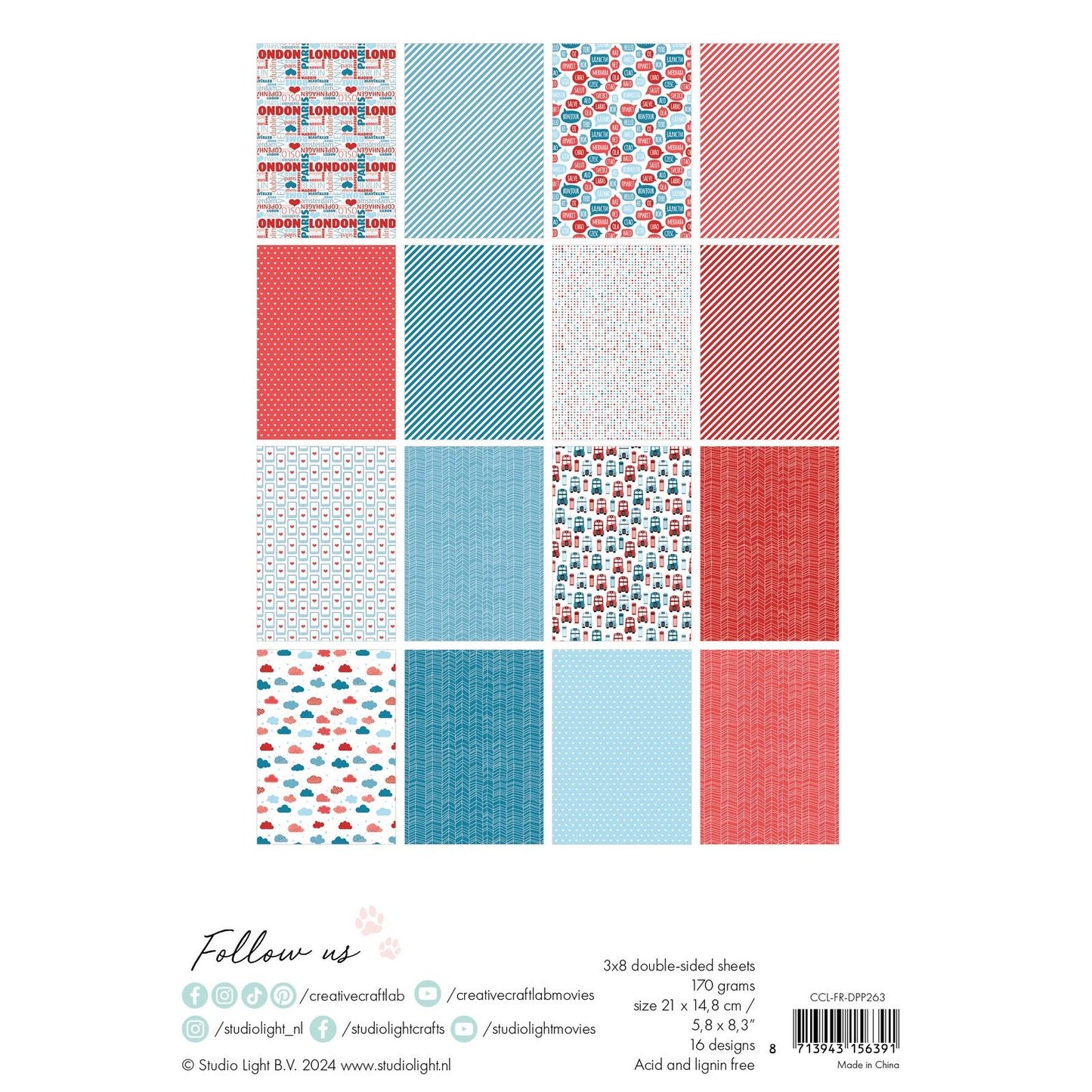 Creative Craftlab Creative Craft Lab • Friendz-Designer-Papierblock – lasst uns miteinander in Kontakt treten