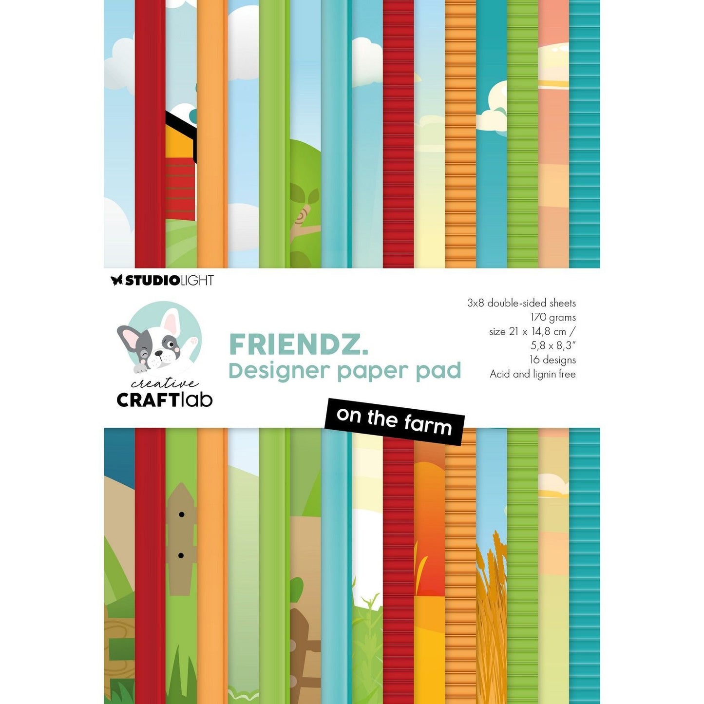 Creative Craftlab • Friendsz Design-Papierblock auf dem Bauernhof