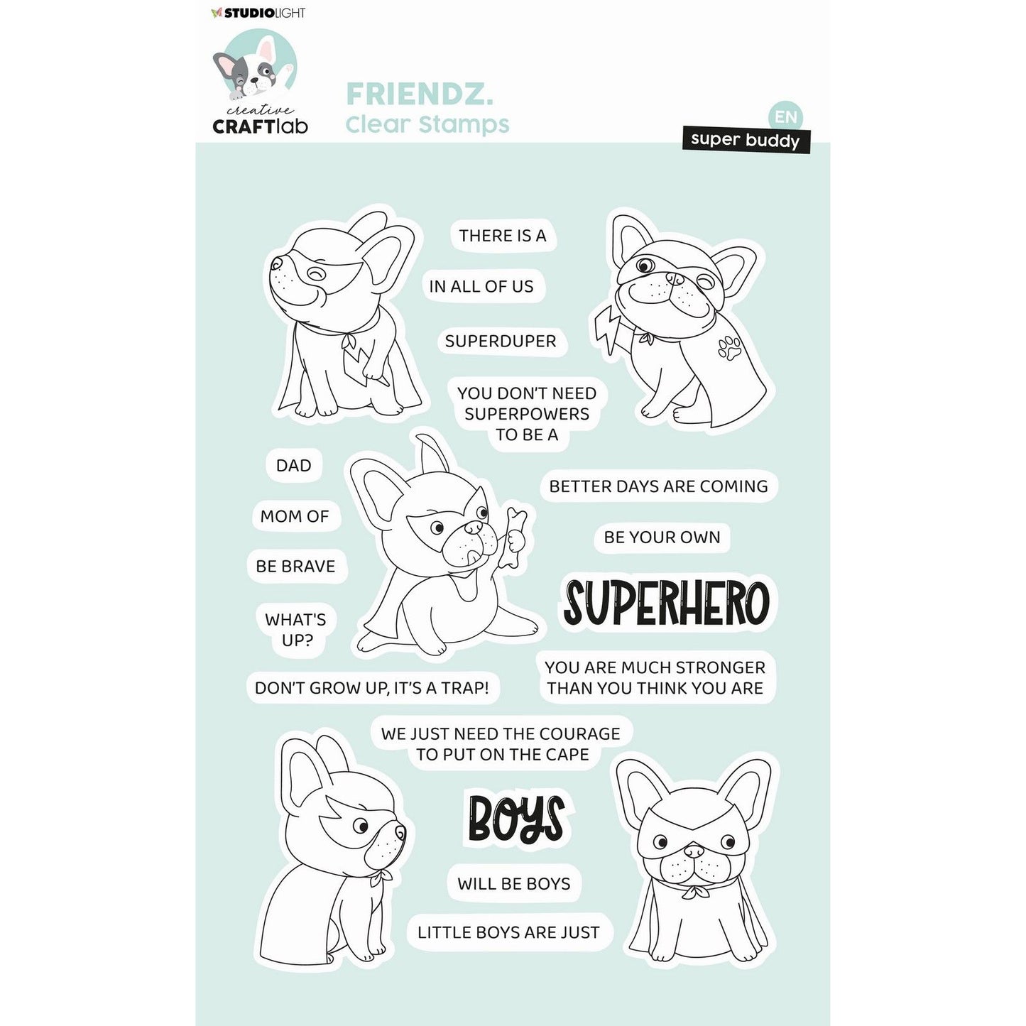 Creative Craftlab • Friendsz Clear Stamp Superheld Buddy