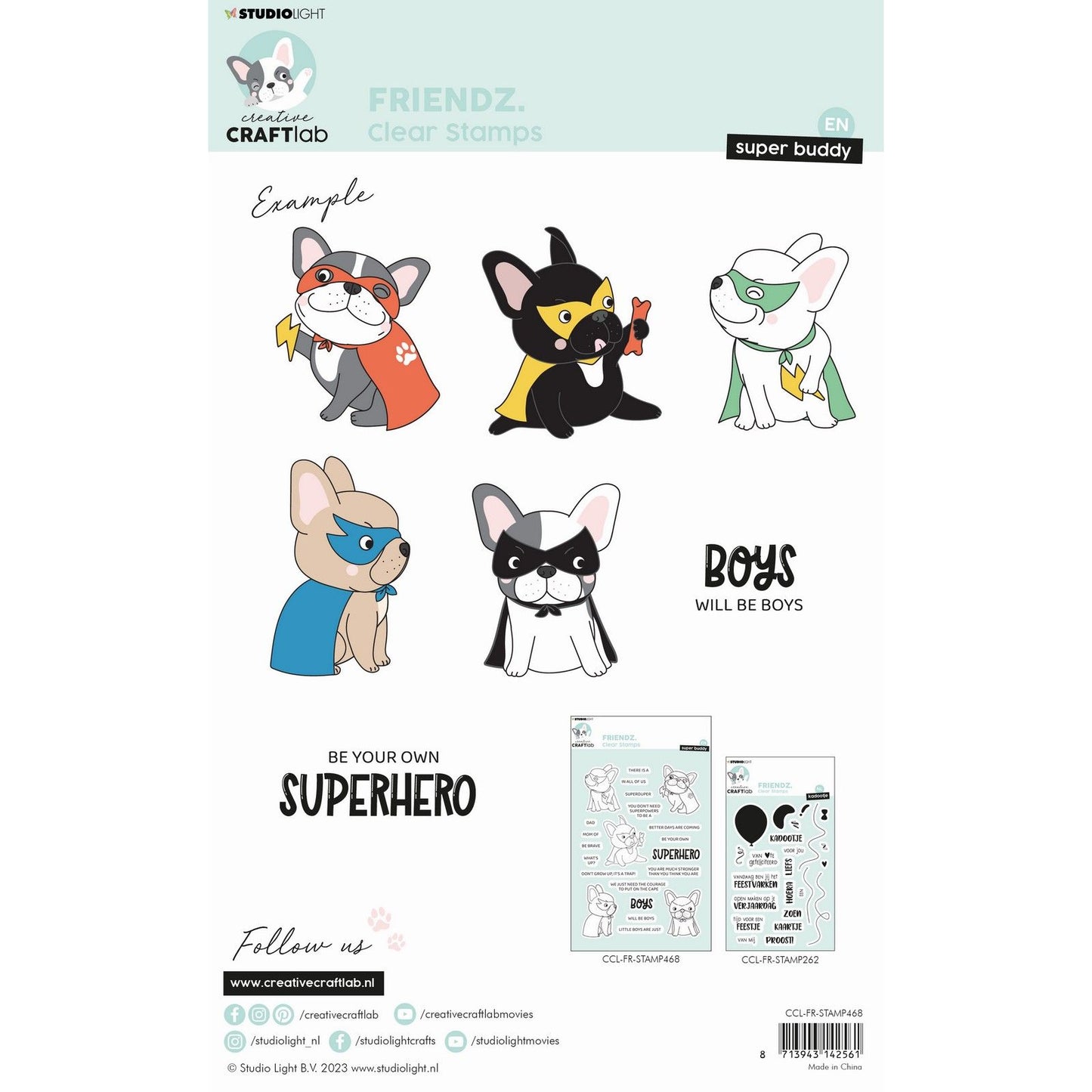 Creative Craftlab • Friendsz Clear Stamp Superheld Buddy