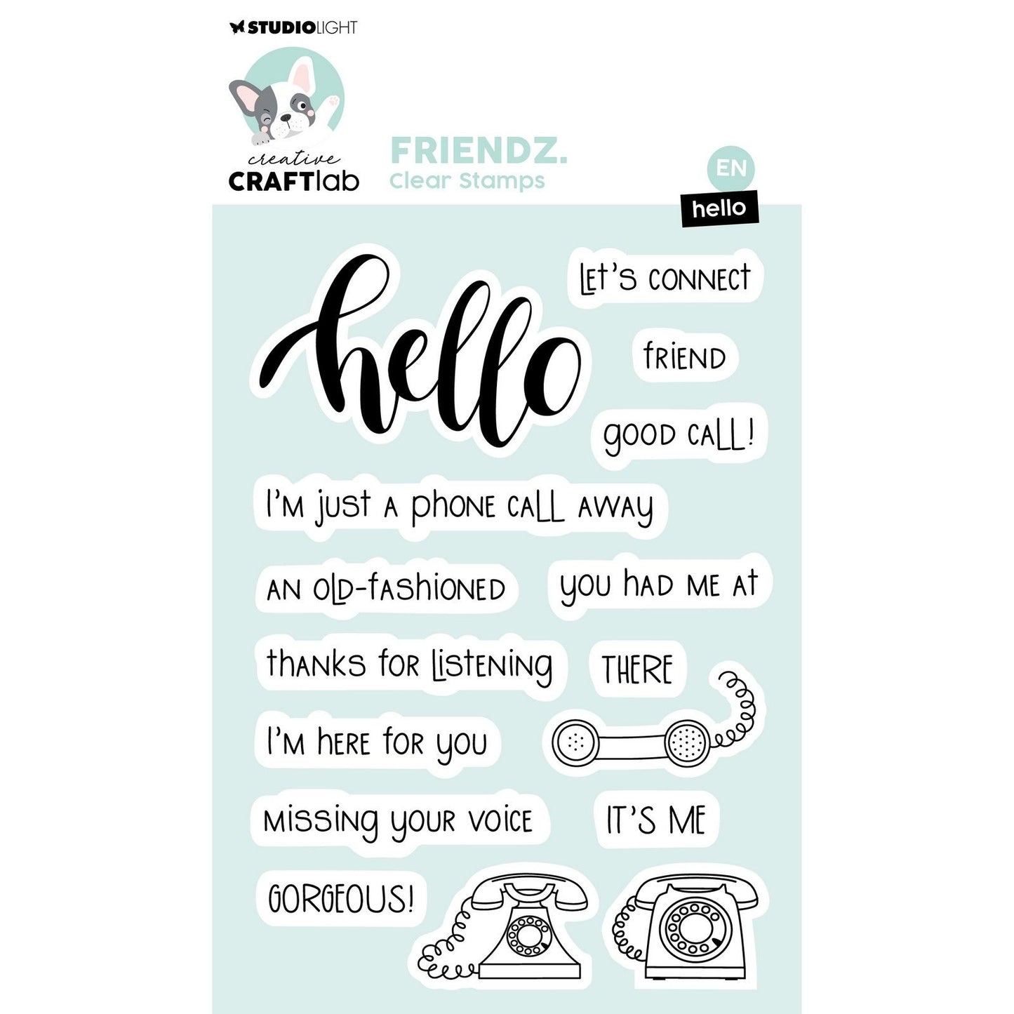 Creative Craftlab Creative Craft Lab • Friendsz Clear Stamp Hallo