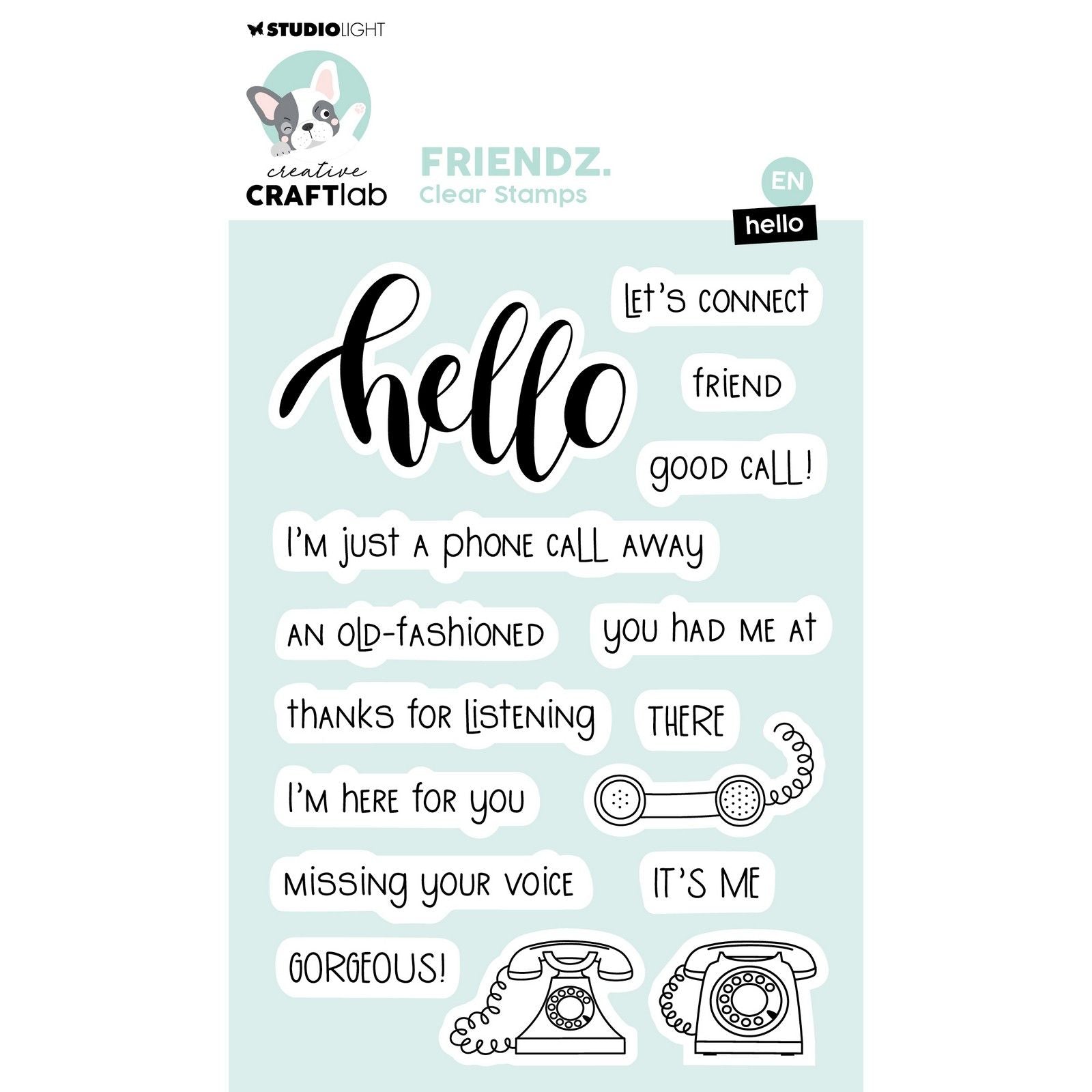 Creative Craftlab Creative Craft Lab • Friendsz Clear Stamp Hallo