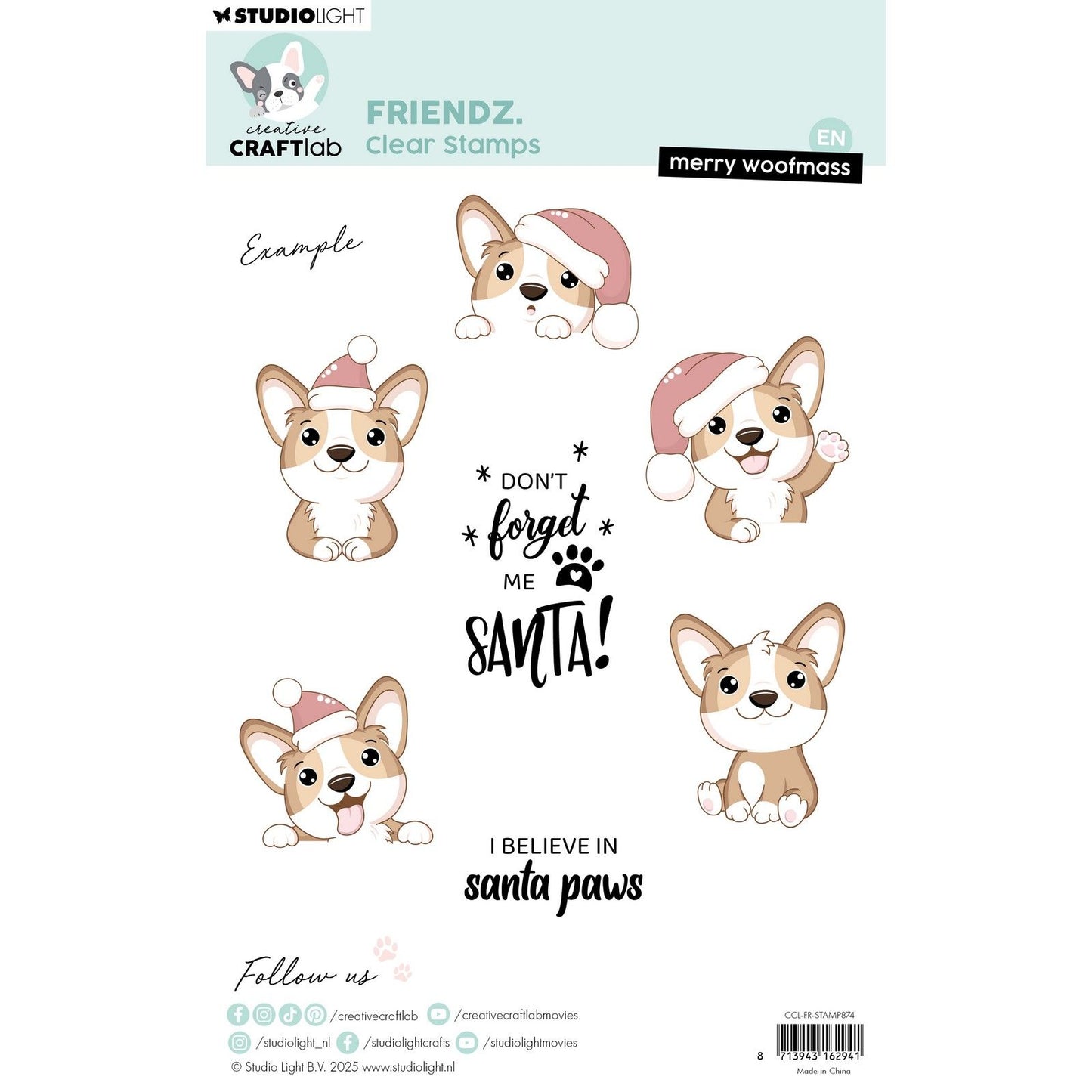 Creative Craftlab • Friendsz Clear Stamps Merry Woofmass