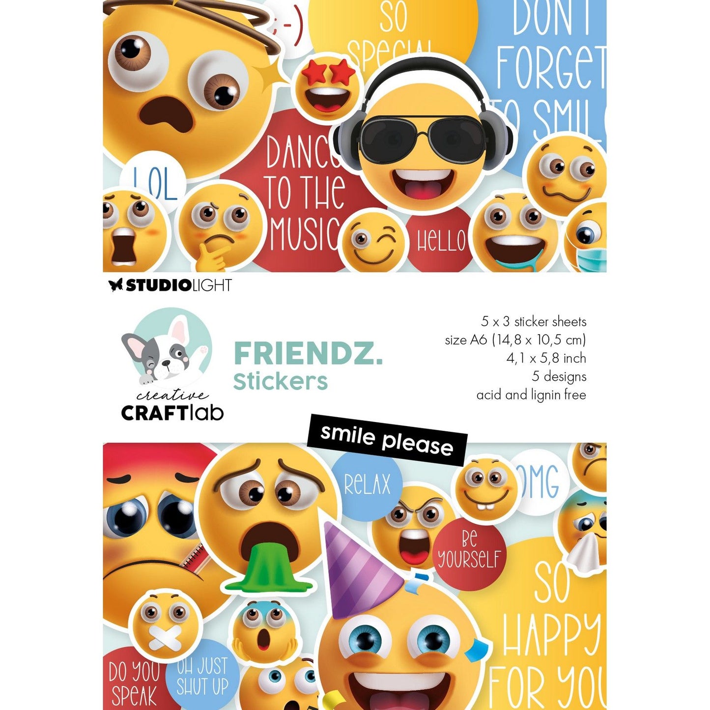 Creative Craftlab • Friendsz-Aufkleber, bitte lächeln