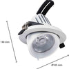 Cct LED-Downlight weiß 30w Bananenmodell 45gr. Tri-Weiß – LED2380