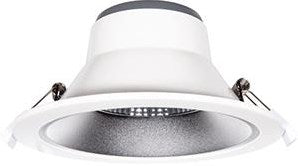 CCT-LED-Downlight mit weißem Reflektor, 10 W, dreifach weiß, dimmbar – LED2500