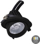 Cct LED Downlight schwarz 30w Bananenmodell 45gr. tri weiß - led2385
