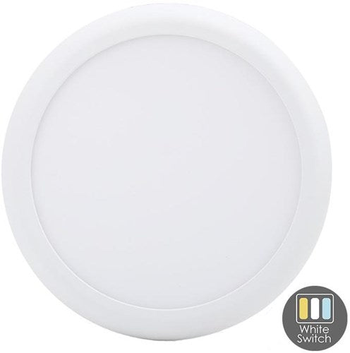 CCT-LED-Panel-Downlight weiß 18–25 W, dreifach weiß, IP44 – LED2542