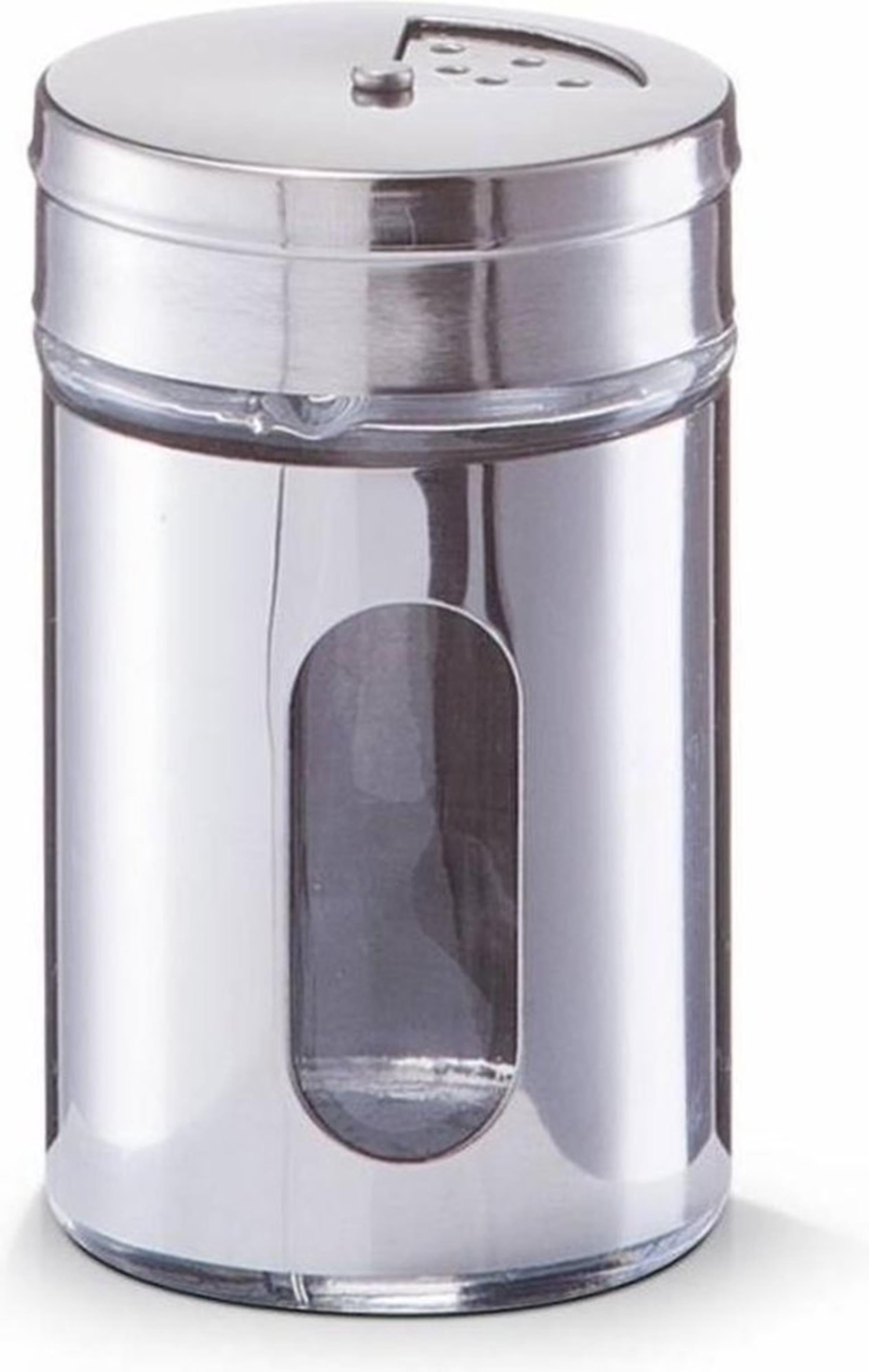 Ausgezeichneter Gewürzstreuer aus Glas und Edelstahl für den Haushalt, ø5xh8cm