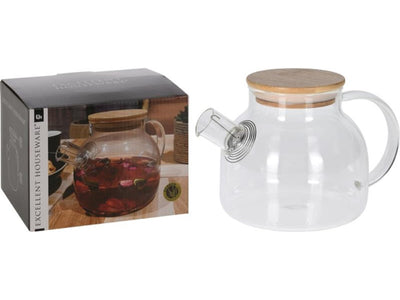 Ausgezeichnete Hauswaren -Glas -Teekanne 800 ml mit Filter -Teekannen aus Glas