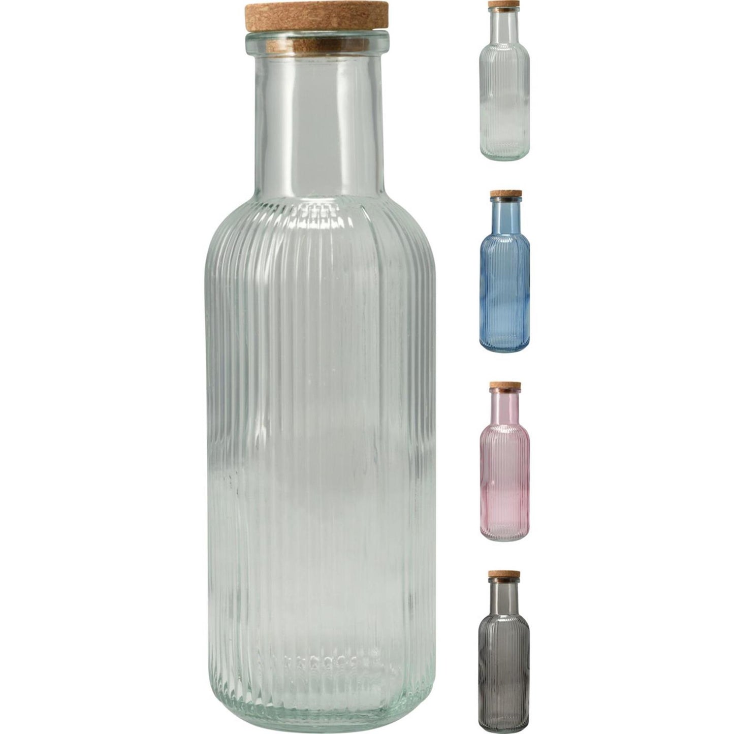 Excellent Houseware Trinkflasche Glas 1l