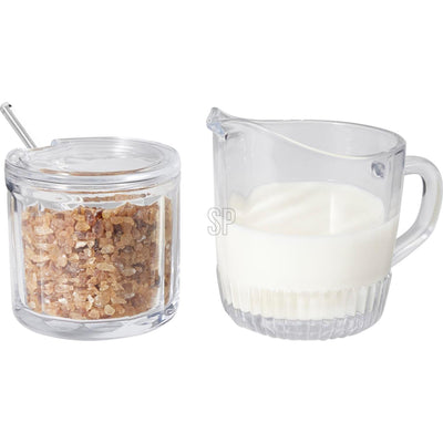 Excellent Houseware Zucker- und Milchset aus Glas, 3-teilig
