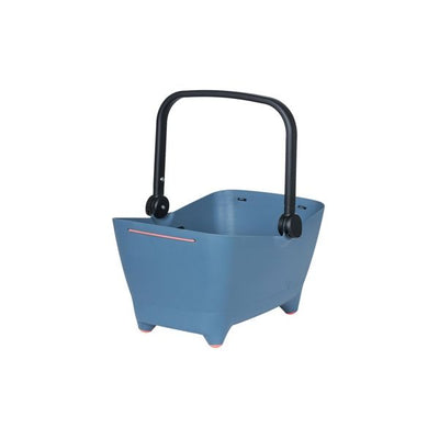 Basil Buddy KF – Hundefahrradkorb – Vorderseite – verblasstes Denim
