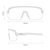 Shimano Technium L Road mattweiß – Sportbrille - afbeelding 2
