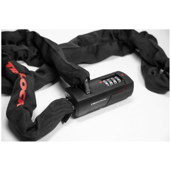 Trelock Kettenschloss BC 480 Code 110 cm - Schwarz