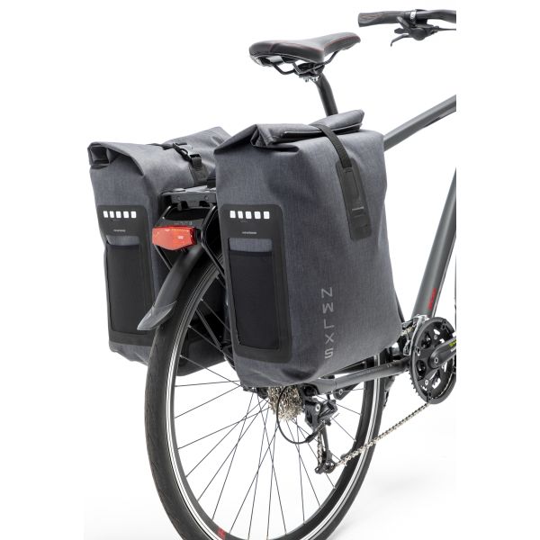 Neu Looxs Fahrradtasche doppelt Varo wasserdicht grau