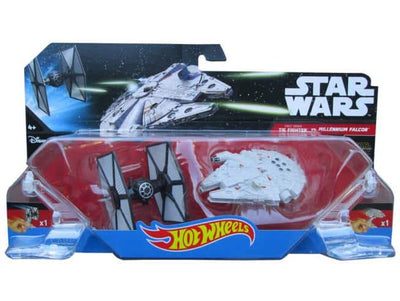 Star Wars Hot Wheels Binde Fighter + Millennium Spaceship