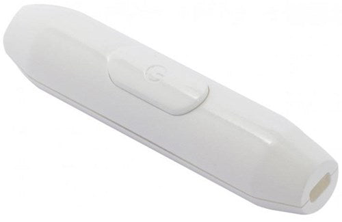 Chacon Schnurschalter rundes Design weiß 2a - 7401100