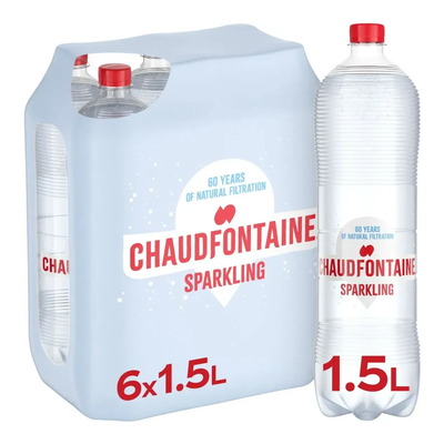 Chaudfontaine funkelnder roter Verschluss (6x 1,5 Liter)