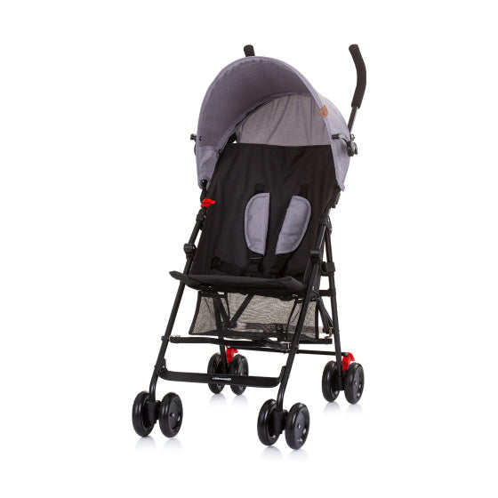 Chipolino Amaya faltbar plooibuggy buggy leinen grau schwarz schwarz