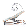 Chipolino Velvet Faltbarer Schaukelstuhl mit mobiler Aloe Wood Mintgroen Beige