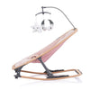 Chipolino Velvet Faltbarer Schaukelstuhl mit mobilem Rosenwasserholz Pink Rosa