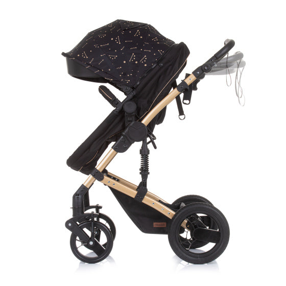 Chipolino-Kamera faltbarer Kinderwagen 3-in-1 mit Windelbeutelbraun braun