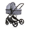 Chipolino amore faltbar 3-in-1-Kinderwagen mit Wickeltasche Aschegrau