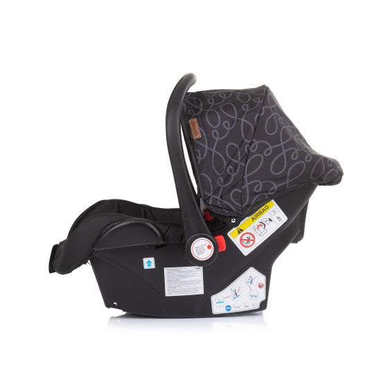Chipolino Estelle Autositz mit Adaptern 40-85 cm Gruppe 0+ Ebenholz