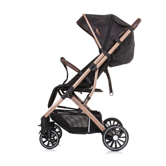 Chipolino Combo faltbare Buggy mit Fußabdeckung Obsidian Gold Schwarz
